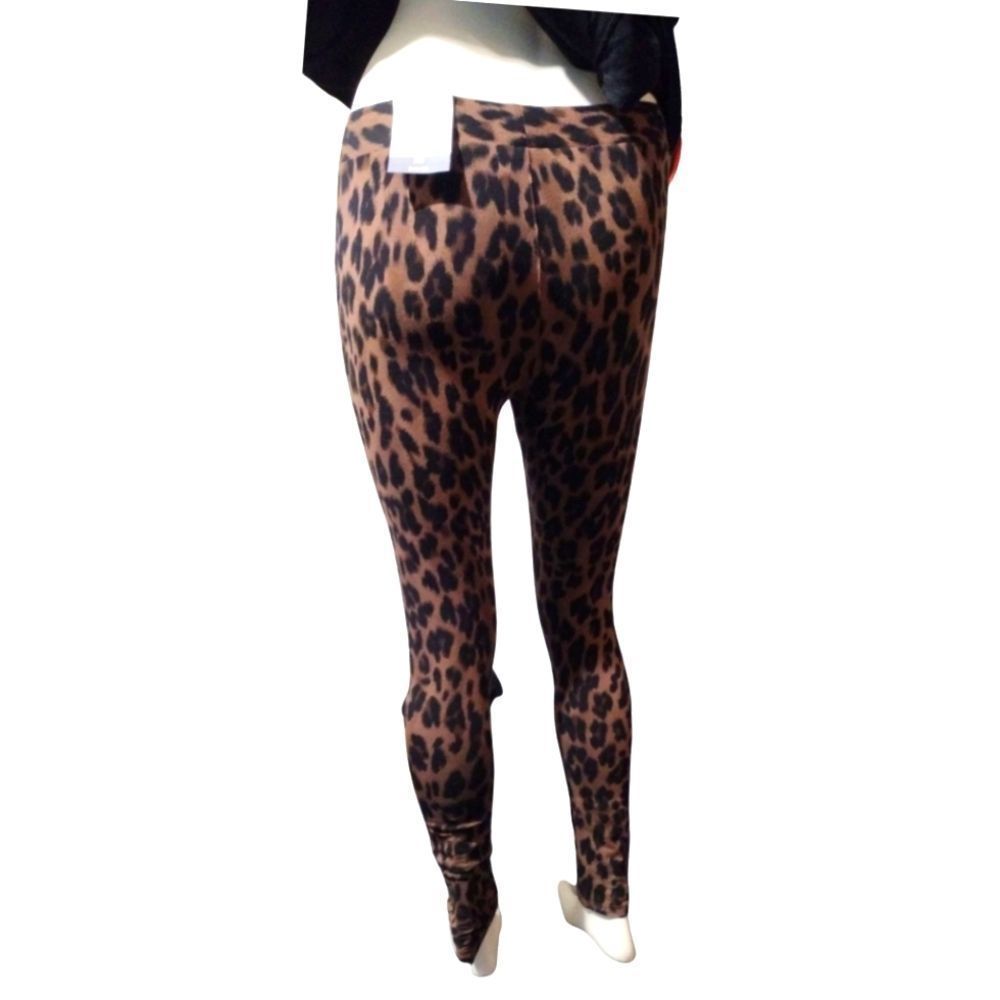ANIMAL PRINT LEGGINGS Size P Small Style & Co NWT Brown & Black New